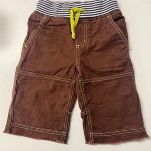 Mini Boden Pull On Cargo Board Shorts Brown 4